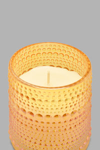 Redtag-Milan-Embossed-Glass-Jar-Candle-Candles-Home-Decor-