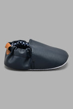 Load image into Gallery viewer, Redtag-Navy-Pram-Shoe-Colour:Navy,-Filter:Baby-Footwear-(0-to-18-Mths),-NBF-Casual-Shoes,-New-In,-New-In-NBF-FOO,-Non-Sale,-S22A,-Section:Kidswear-Baby-0 to 18 Months
