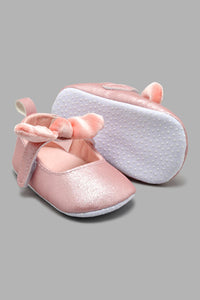 Redtag-Pale-Pink-Pram-Shoe-Colour:Pink,-Filter:Baby-Footwear-(0-to-18-Mths),-NBF-Casual-Shoes,-New-In,-New-In-NBF-FOO,-Non-Sale,-S22A,-Section:Kidswear-Baby-0 to 18 Months