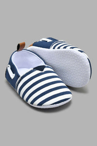 Redtag-Navy-Pram-Shoe-Colour:Navy,-Filter:Baby-Footwear-(0-to-18-Mths),-NBF-Casual-Shoes,-New-In,-New-In-NBF-FOO,-Non-Sale,-S22A,-Section:Kidswear-Baby-0 to 18 Months