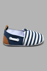 Redtag-Navy-Pram-Shoe-Colour:Navy,-Filter:Baby-Footwear-(0-to-18-Mths),-NBF-Casual-Shoes,-New-In,-New-In-NBF-FOO,-Non-Sale,-S22A,-Section:Kidswear-Baby-0 to 18 Months