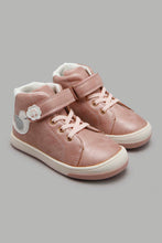 Load image into Gallery viewer, Redtag-Pink-Bird-Trim-High-Top-Sneaker-Colour:pink,-Filter:Girls-Footwear-(1-to-3-Yrs),-ING-Casual-Shoes,-New-In,-New-In-ING-FOO,-Non-Sale,-S22A,-Section:Kidswear-Infant-Girls-1 to 3 Years
