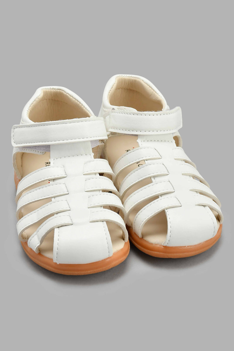 Redtag-White-Fisherman-Sandal-Sandals-Infant-Boys-1 to 3 Years