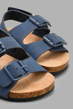 تنزيل الصورة على معرض الصور، Redtag-Navy-Cork-Sandal-Cork-Infant-Boys-1 to 3 Years
