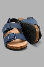 تنزيل الصورة على معرض الصور، Redtag-Navy-Cork-Sandal-Cork-Infant-Boys-1 to 3 Years
