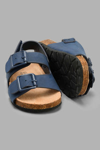Redtag-Navy-Cork-Sandal-Cork-Infant-Boys-1 to 3 Years