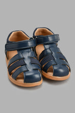 Load image into Gallery viewer, Redtag-Black-Fisherman-Sandal-Fisherman-Infant-Boys-1 to 3 Years
