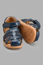 Load image into Gallery viewer, Redtag-Black-Fisherman-Sandal-Fisherman-Infant-Boys-1 to 3 Years
