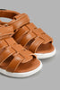 Redtag-Brown-Strap-Sandal-Fisherman-Infant-Boys-1 to 3 Years