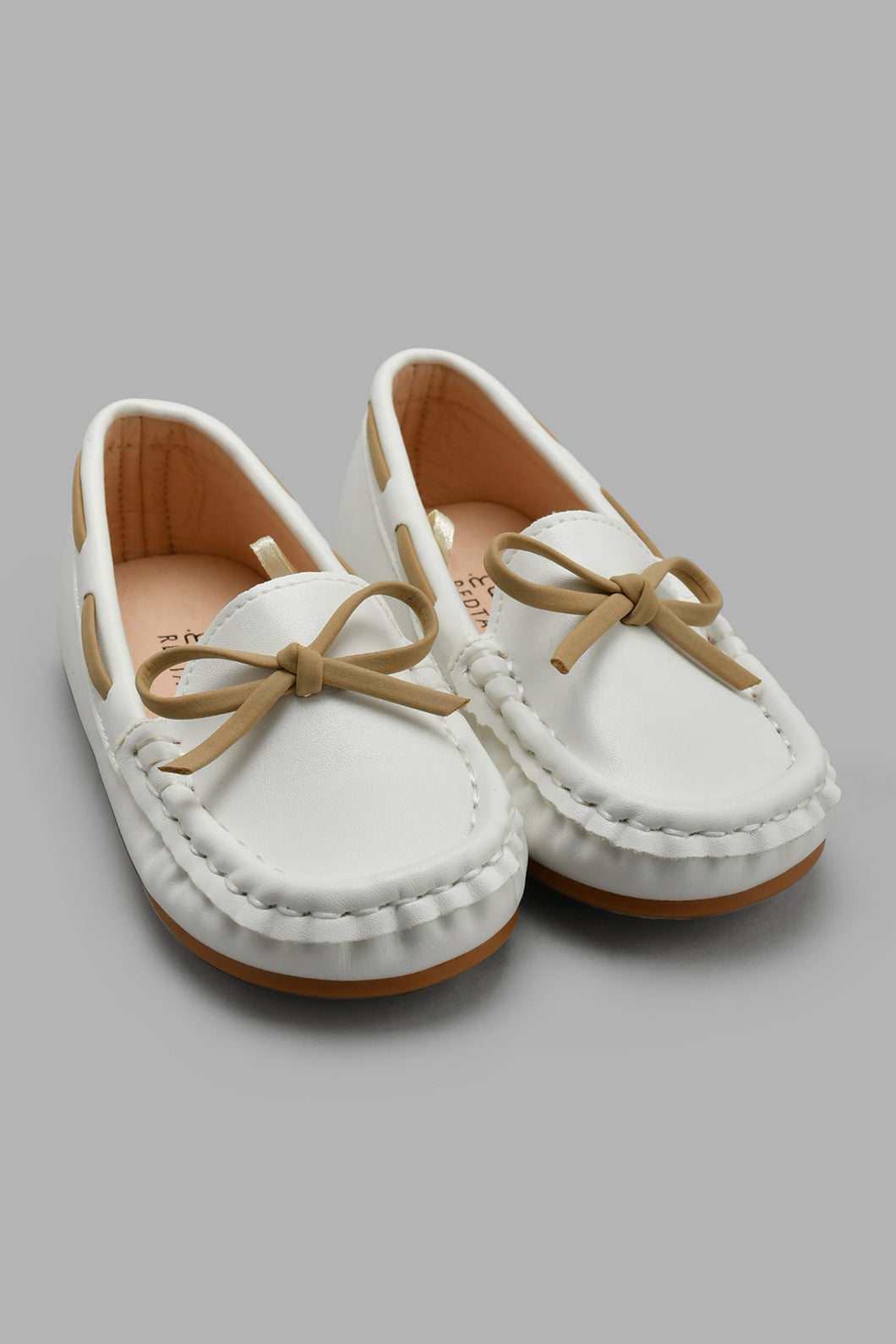 Redtag-White-Moccasin-Moccasins-Infant-Boys-1 to 3 Years