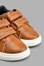 Load image into Gallery viewer, Redtag-Brown-Paper-Planes-Print-Sneaker-Colour:Brown,-Filter:Boys-Footwear-(1-to-3-Yrs),-INB-Casual-Shoes,-New-In,-New-In-INB-FOO,-Non-Sale,-S22B,-Section:Kidswear-Infant-Boys-1 to 3 Years
