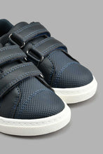 Load image into Gallery viewer, Redtag-Navy-Double-Velcro-Sneaker-Colour:Navy,-Filter:Boys-Footwear-(1-to-3-Yrs),-INB-Casual-Shoes,-New-In,-New-In-INB-FOO,-Non-Sale,-S22B,-Section:Kidswear-Infant-Boys-1 to 3 Years
