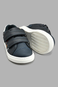 Redtag-Navy-Double-Velcro-Sneaker-Colour:Navy,-Filter:Boys-Footwear-(1-to-3-Yrs),-INB-Casual-Shoes,-New-In,-New-In-INB-FOO,-Non-Sale,-S22B,-Section:Kidswear-Infant-Boys-1 to 3 Years