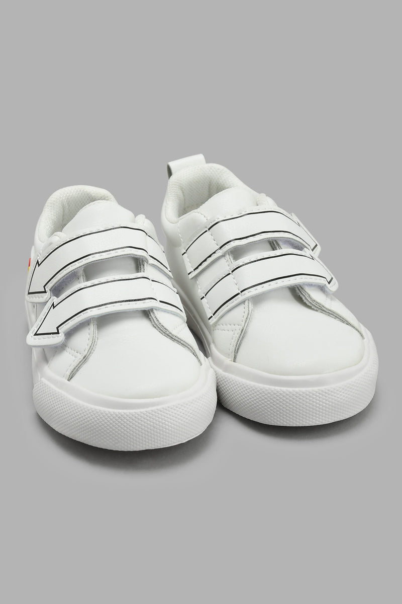 Redtag-White-Signal-Light-Print-Sneaker-Sneakers-Infant-Boys-1 to 3 Years