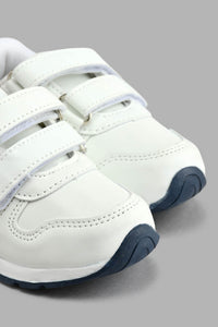 Redtag-White-Star-Trim-Slim-Runner-Colour:White,-Filter:Boys-Footwear-(1-to-3-Yrs),-INB-Casual-Shoes,-New-In,-New-In-INB-FOO,-Non-Sale,-S22A,-Section:Kidswear-Infant-Boys-1 to 3 Years