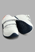 Load image into Gallery viewer, Redtag-White-Star-Trim-Slim-Runner-Colour:White,-Filter:Boys-Footwear-(1-to-3-Yrs),-INB-Casual-Shoes,-New-In,-New-In-INB-FOO,-Non-Sale,-S22A,-Section:Kidswear-Infant-Boys-1 to 3 Years
