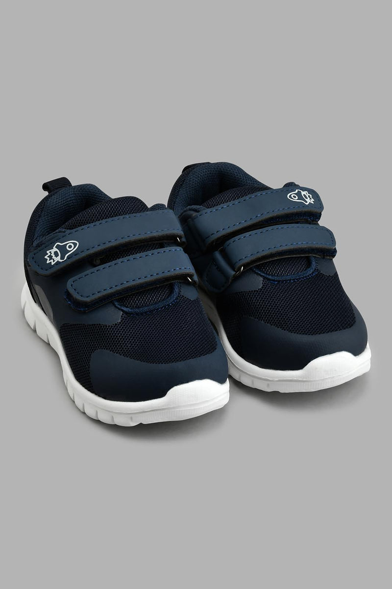 Redtag-Navy-Velcro-Strap-Trainer-Colour:Navy,-Filter:Boys-Footwear-(1-to-3-Yrs),-INB-Casual-Shoes,-New-In,-New-In-INB-FOO,-Non-Sale,-S22A,-Section:Kidswear-Infant-Boys-1 to 3 Years