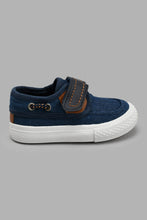 Load image into Gallery viewer, Redtag-Denim-Velcro-Strap-Plimsoll-Plimsolls-Infant-Boys-1 to 3 Years
