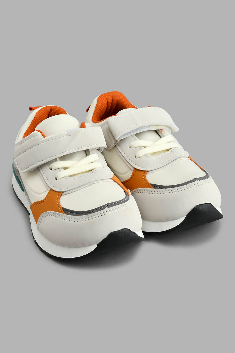 Redtag-Pale-Grey-Multi-Piece-Trainer-Colour:Grey,-Filter:Boys-Footwear-(1-to-3-Yrs),-INB-Casual-Shoes,-New-In,-New-In-INB-FOO,-Non-Sale,-S22A,-Section:Kidswear-Infant-Boys-1 to 3 Years