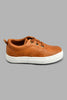 Redtag-Brown-Lace-Up-Plimsoll-Colour:Brown,-Filter:Boys-Footwear-(1-to-3-Yrs),-INB-Casual-Shoes,-New-In,-New-In-INB-FOO,-Non-Sale,-S22A,-Section:Kidswear-Infant-Boys-1 to 3 Years