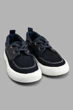 Load image into Gallery viewer, Redtag-Navy-Slip-On-Boat-Shoes-Colour:Navy,-Filter:Boys-Footwear-(1-to-3-Yrs),-INB-Casual-Shoes,-New-In,-New-In-INB-FOO,-Non-Sale,-S22A,-Section:Kidswear-Infant-Boys-1 to 3 Years
