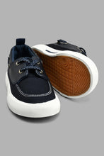 Load image into Gallery viewer, Redtag-Navy-Slip-On-Boat-Shoes-Colour:Navy,-Filter:Boys-Footwear-(1-to-3-Yrs),-INB-Casual-Shoes,-New-In,-New-In-INB-FOO,-Non-Sale,-S22A,-Section:Kidswear-Infant-Boys-1 to 3 Years
