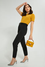 تنزيل الصورة على معرض الصور، Redtag-Black-Cargo-Pant-With-Belt-Trousers-Women&#39;s-0
