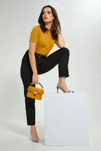 تنزيل الصورة على معرض الصور، Redtag-Black-Cargo-Pant-With-Belt-Trousers-Women&#39;s-0
