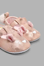 Load image into Gallery viewer, Redtag-Pink-Pram-Shoe-Colour:pink,-Filter:Baby-Footwear-(0-to-18-Mths),-NBF-Casual-Shoes,-New-In,-New-In-NBF-FOO,-Non-Sale,-S22A,-Section:Kidswear-Baby-0 to 18 Months
