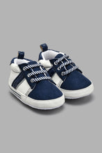 Load image into Gallery viewer, Redtag-Navy-Pram-Shoe-Colour:Navy,-Filter:Baby-Footwear-(0-to-18-Mths),-NBF-Casual-Shoes,-New-In,-New-In-NBF-FOO,-Non-Sale,-S22A,-Section:Kidswear-Baby-0 to 18 Months
