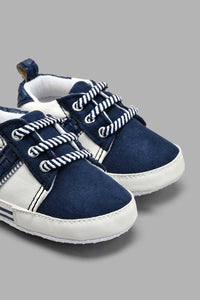 Redtag-Navy-Pram-Shoe-Colour:Navy,-Filter:Baby-Footwear-(0-to-18-Mths),-NBF-Casual-Shoes,-New-In,-New-In-NBF-FOO,-Non-Sale,-S22A,-Section:Kidswear-Baby-0 to 18 Months