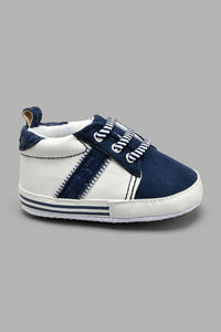 Redtag-Navy-Pram-Shoe-Colour:Navy,-Filter:Baby-Footwear-(0-to-18-Mths),-NBF-Casual-Shoes,-New-In,-New-In-NBF-FOO,-Non-Sale,-S22A,-Section:Kidswear-Baby-0 to 18 Months