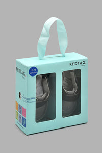 Redtag-Grey-Pram-Shoe-Colour:Grey,-Filter:Baby-Footwear-(0-to-18-Mths),-NBF-Casual-Shoes,-New-In,-New-In-NBF-FOO,-Non-Sale,-S22A,-Section:Kidswear-Baby-0 to 18 Months