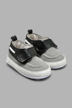 Load image into Gallery viewer, Redtag-Grey-Pram-Shoe-Colour:Grey,-Filter:Baby-Footwear-(0-to-18-Mths),-NBF-Casual-Shoes,-New-In,-New-In-NBF-FOO,-Non-Sale,-S22A,-Section:Kidswear-Baby-0 to 18 Months
