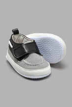 Load image into Gallery viewer, Redtag-Grey-Pram-Shoe-Colour:Grey,-Filter:Baby-Footwear-(0-to-18-Mths),-NBF-Casual-Shoes,-New-In,-New-In-NBF-FOO,-Non-Sale,-S22A,-Section:Kidswear-Baby-0 to 18 Months
