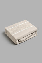 Load image into Gallery viewer, Beige 2-Piece Duvet Cover Set With Lace (Single Size)
