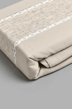 Load image into Gallery viewer, Beige 2-Piece Duvet Cover Set With Lace (Single Size)
