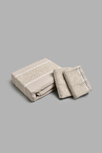 Load image into Gallery viewer, Beige 3-Piece Duvet Cover Set With Lace (King Size)
