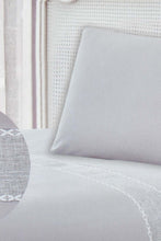 Load image into Gallery viewer, Redtag-Grey-2-Pieces-Duvet-Cover-Set-With-Lace-(Single-Size)-Duvet-Covers-Home-Bedroom-
