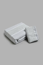 Load image into Gallery viewer, Redtag-Grey-2-Pieces-Duvet-Cover-Set-With-Lace-(Single-Size)-Duvet-Covers-Home-Bedroom-
