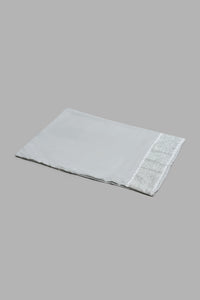 Redtag-Grey-2-Pieces-Duvet-Cover-Set-With-Lace-(Single-Size)-Duvet-Covers-Home-Bedroom-