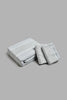Grey 3-Pieces Duvet Cover Set With Lace (Double Size)