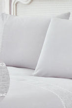 Load image into Gallery viewer, Redtag-Grey-3-Pieces-Duvet-Cover-Set-With-Lace(King-Size)-Duvet-Covers-Home-Bedroom-
