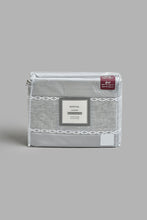 Load image into Gallery viewer, Redtag-Grey-3-Pieces-Duvet-Cover-Set-With-Lace(King-Size)-Duvet-Covers-Home-Bedroom-
