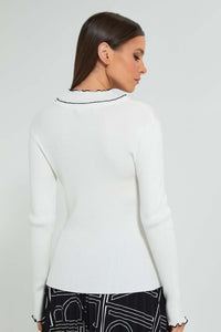 Redtag-White-Pullover-With-Contrast-Tipping-Celebrity-Pullovers,-Colour:White,-Filter:Women's-Clothing,-New-In,-New-In-LDC,-Non-Sale,-S22A,-Section:Women,-TBL-Women's-