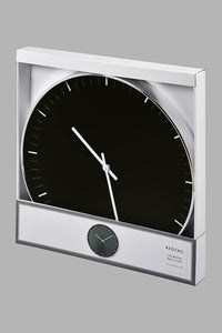 Redtag-Black-Electroplating-Elegant-Wall-Clock-Colour:Black,-Filter:Home-Decor,-HMW-HOM-Wall-Clock,-New-In,-New-In-HMW-HOM,-Non-Sale,-S22A,-Section:Homewares-Home-Decor-