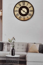 Load image into Gallery viewer, Redtag-Brown-Roman-Elegant-Wall-Clock-Colour:Brown,-Filter:Home-Decor,-HMW-HOM-Wall-Clock,-New-In,-New-In-HMW-HOM,-Non-Sale,-S22A,-Section:Homewares-Home-Decor-
