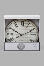 Load image into Gallery viewer, Redtag-Beige-Roman-Classic-Wall-Clock-Colour:Beige,-Filter:Home-Decor,-HMW-HOM-Wall-Clock,-New-In,-New-In-HMW-HOM,-Non-Sale,-S22A,-Section:Homewares-Home-Decor-
