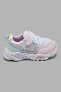 Redtag-Lilac-Multi-Piece-Trainer-Colour:Lilac,-Filter:Girls-Footwear-(1-to-3-Yrs),-ING-Casual-Shoes,-New-In,-New-In-ING-FOO,-Non-Sale,-S22A,-Section:Kidswear-Infant-Girls-1 to 3 Years