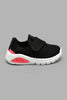 Redtag-Black-Air-Patch-Trainer-Colour:Black,-Filter:Girls-Footwear-(1-to-3-Yrs),-ING-Casual-Shoes,-New-In,-New-In-ING-FOO,-Non-Sale,-S22A,-Section:Kidswear-Infant-Girls-1 to 3 Years